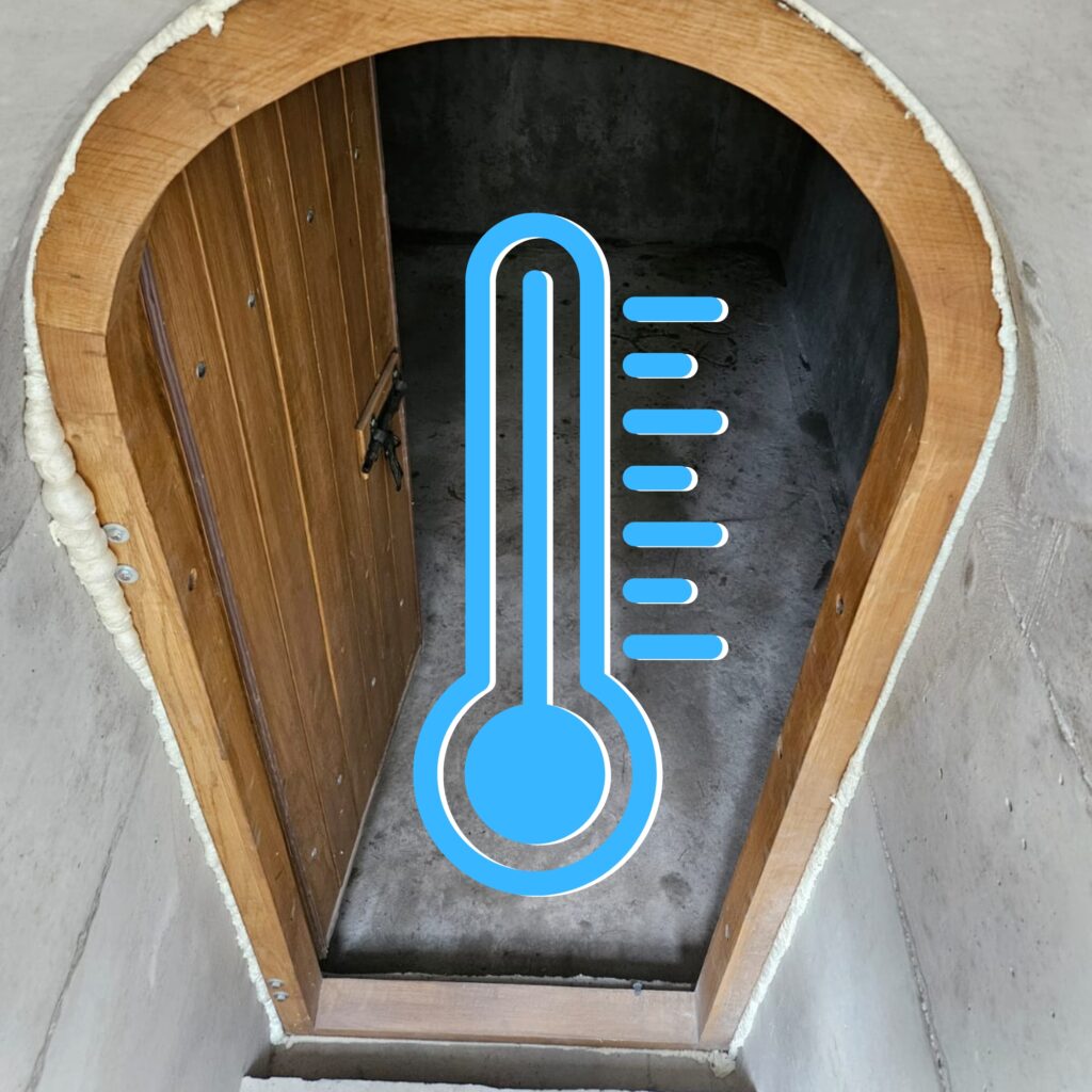 Temperatura w piwniczce​